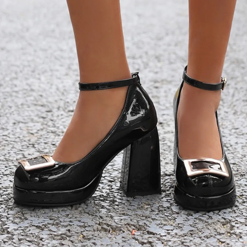 nude dress black heels Two-Tone Slingback Heels