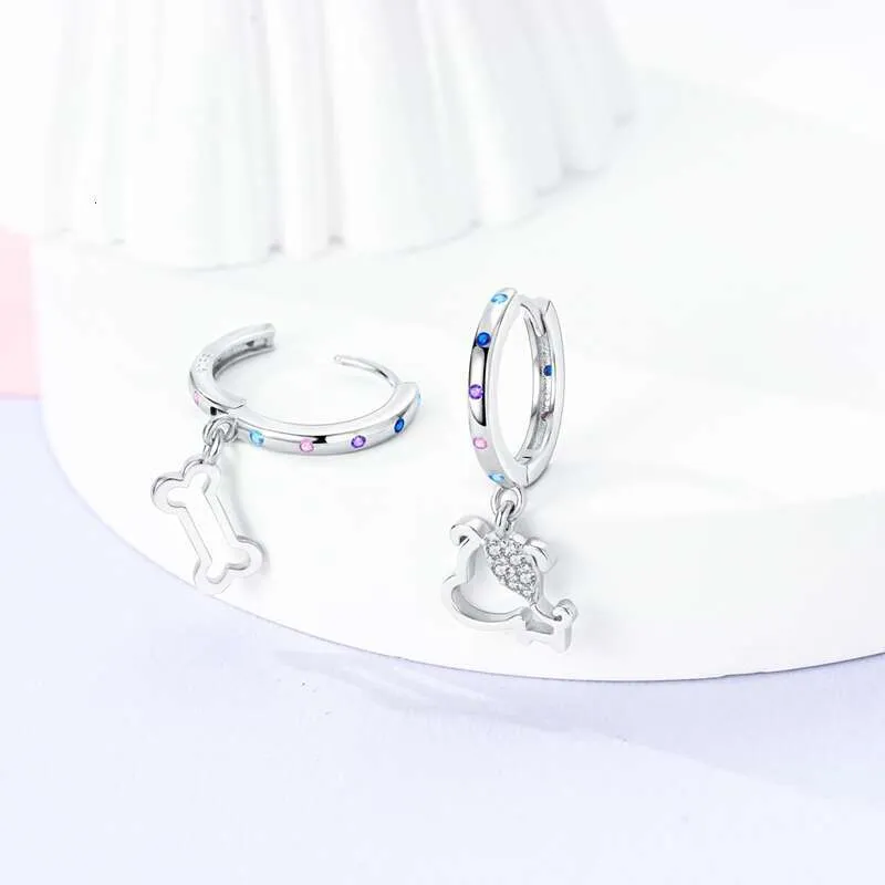 Sterling Silver Shooting Star Heart Stud Earrings For Women_voghion.com