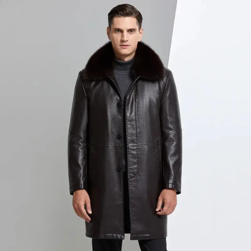 国内未入荷 DARKFOG - Faux Leather Jacket with Fur Collar DHgate.com:Mens Genuine Leather Jacket with Detachable Fox