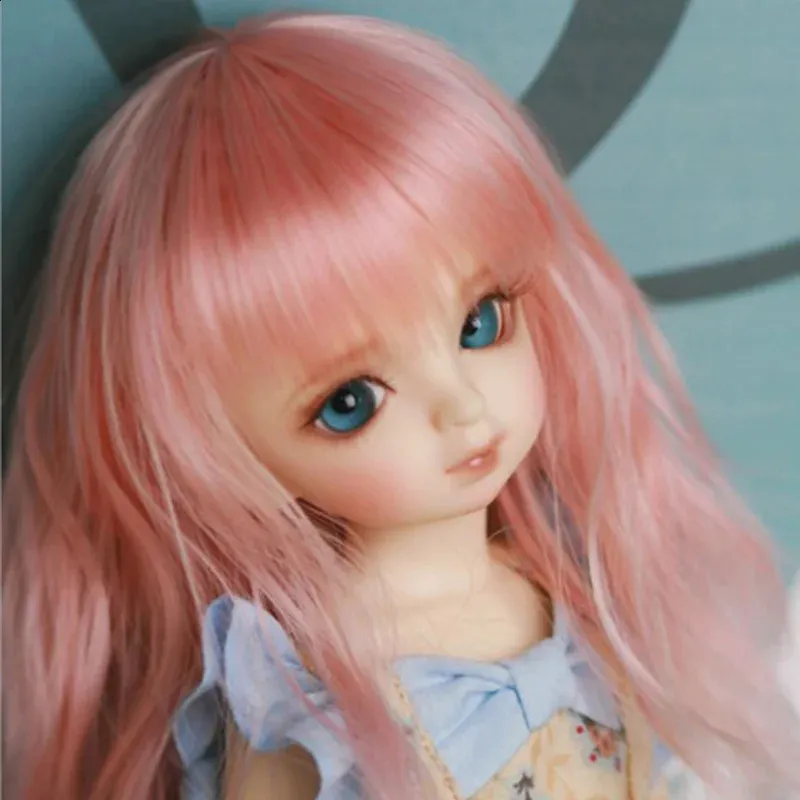MODIKER 3 Colors Purple Gradient Light Blue Curly Wig Dolls & Accessories For 1