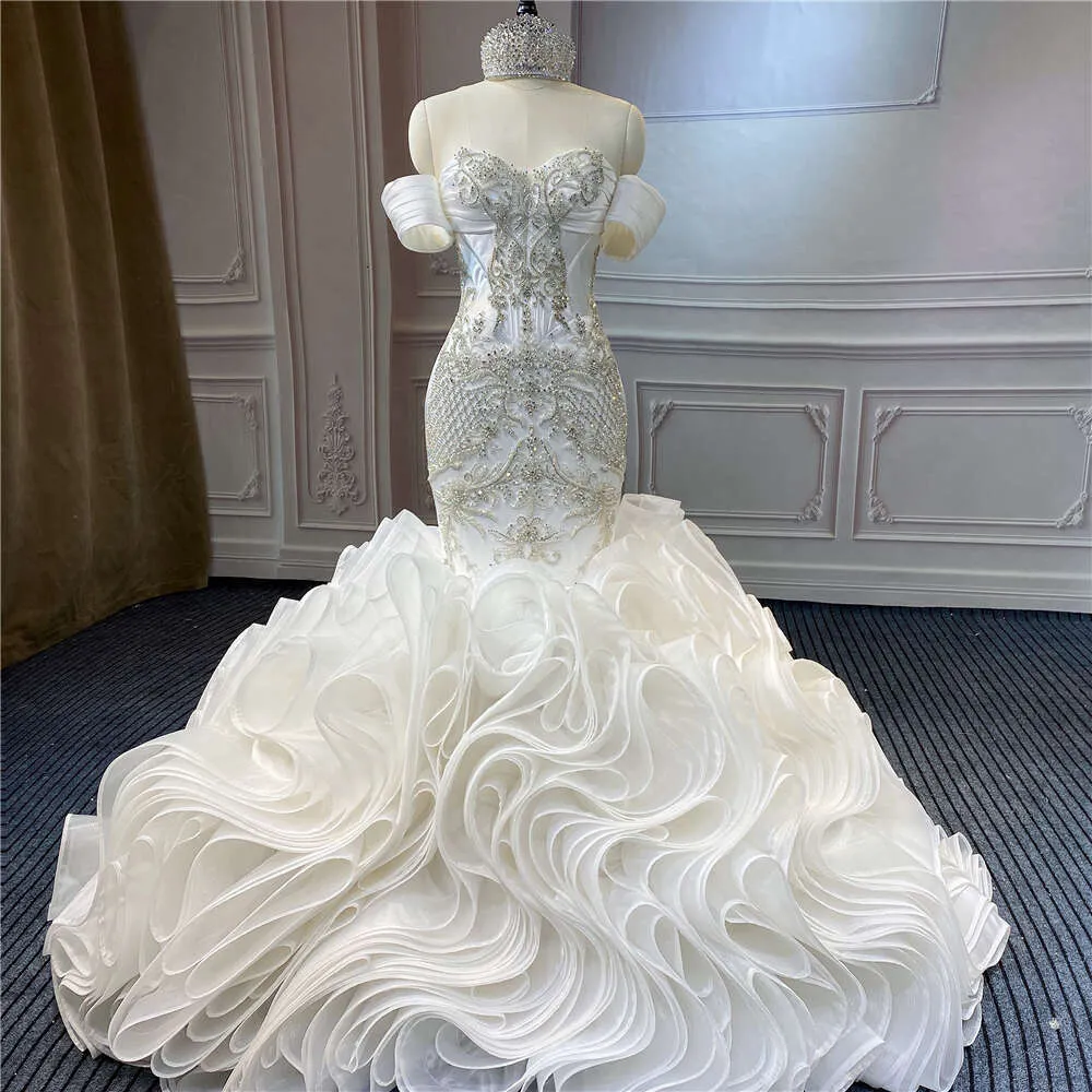 chinese dress ladies 3D Floral Lace V Neck Floor Length Bohemian Wedding Dress TN374 US14 / White