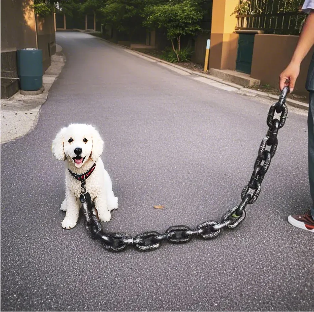Pet Cowboy Traction Collar Dog Chain Set Pet Cowboy Traction Collar Dog Chain Set