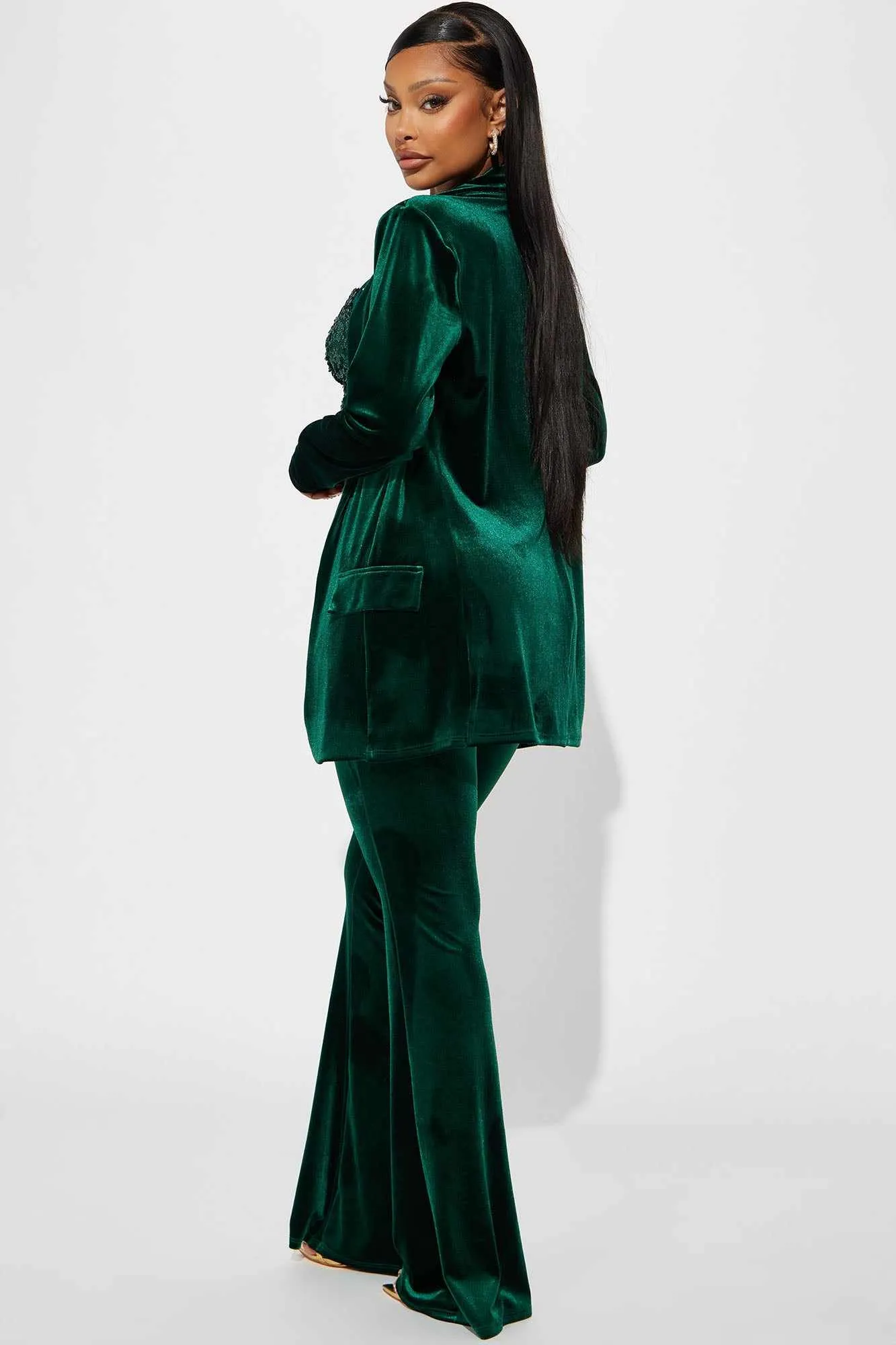 Green Velvet Women's 2-Piece Pants Suit with Blazer and Jacket for Formal  Wear from Dhgate Mother of the Bride Suits - price 80.51