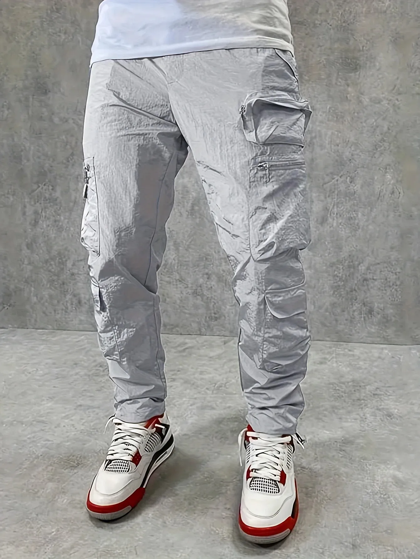 ◇hug your skin◇ Bootcut cargo pants gray hug your skin