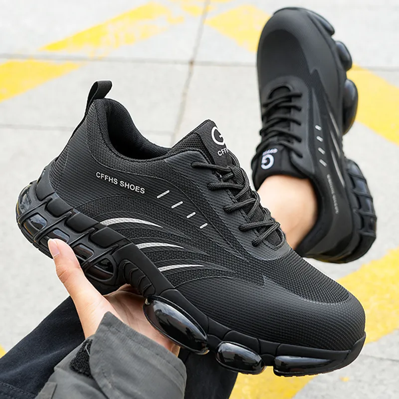 thumbnail image 2 of URDAR Steel Toe Shoes For Men - Lightweight Safety Sneakers Work Footwear 2 of 11