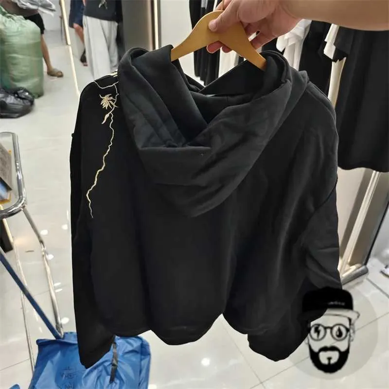 Haider Ackermann Embroidered Hoodie Mens & Womens Loose Fit Casual