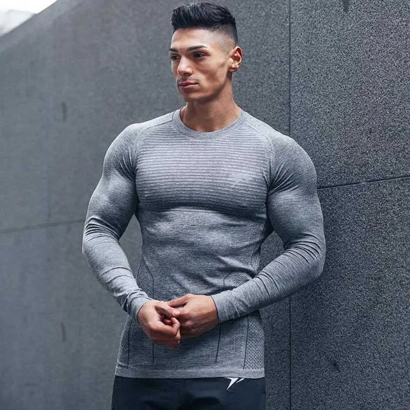 Wholesale New Mens Compression Dry Fit Gym T Shirts Men For