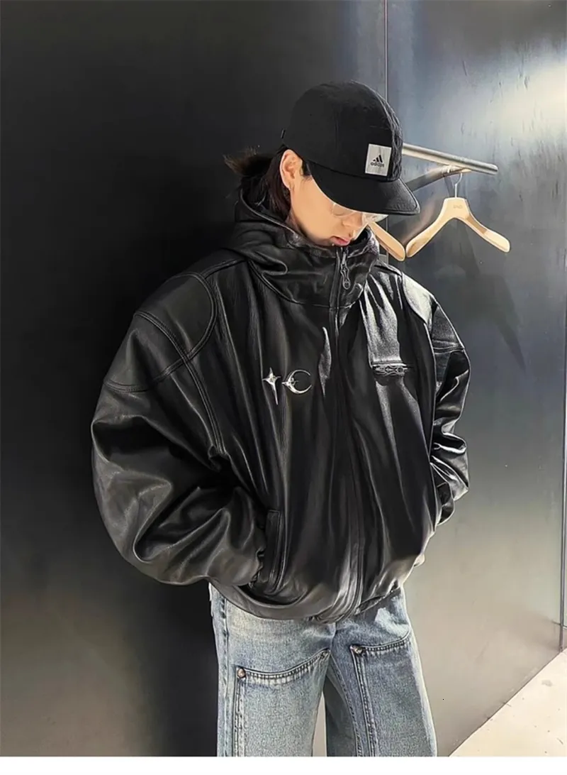 Thug Club Heavyweight Ins Cotton Leather leather jacket Thug Club Heavyweight Ins Cotton Leather leather jacket