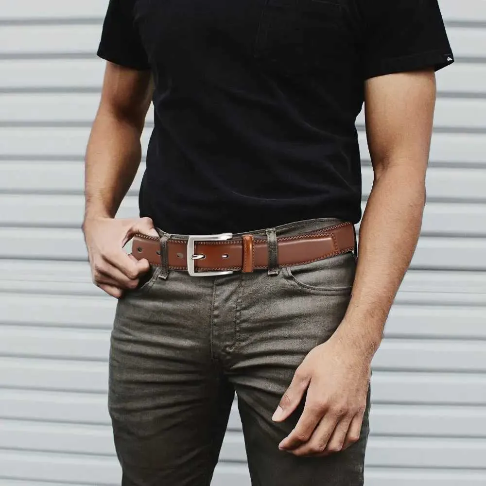 Men's Genuine Leather Dress Belt with Golden Pin Buckle Narrow Width for Daily Outfit from Dhgate Belts - price 16.88 Men's Genuine Leather Dress Belt with Golden Pin Buckle Narrow Width for Daily Outfit from Dhgate Belts - price 16.88