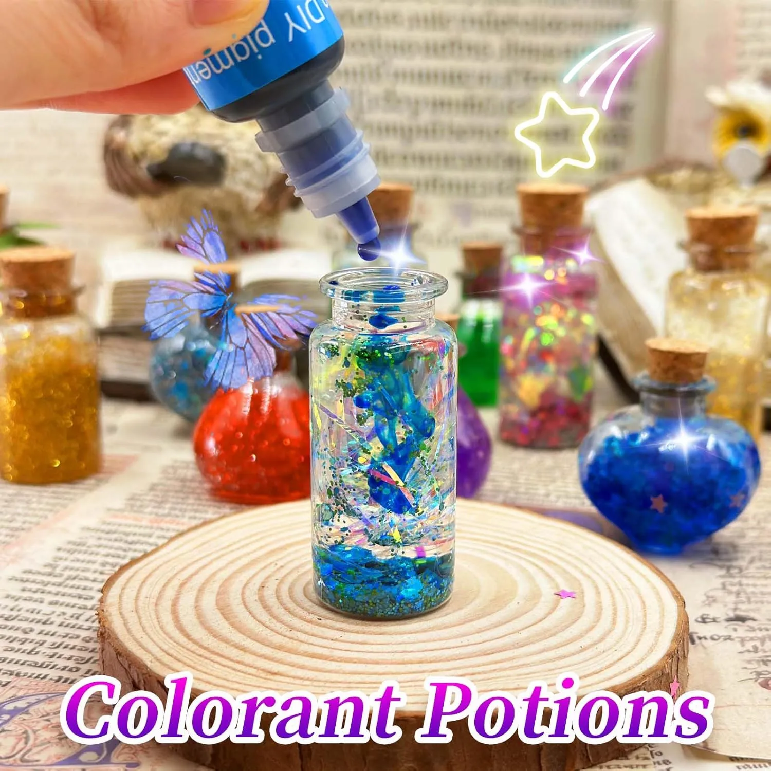 Wookidel Fairy Magic Kit For Kids With 22PCS Potion Bottles, Potions Making Craft Kit - Gift For Christmas, Birthday, Creative Art Craft