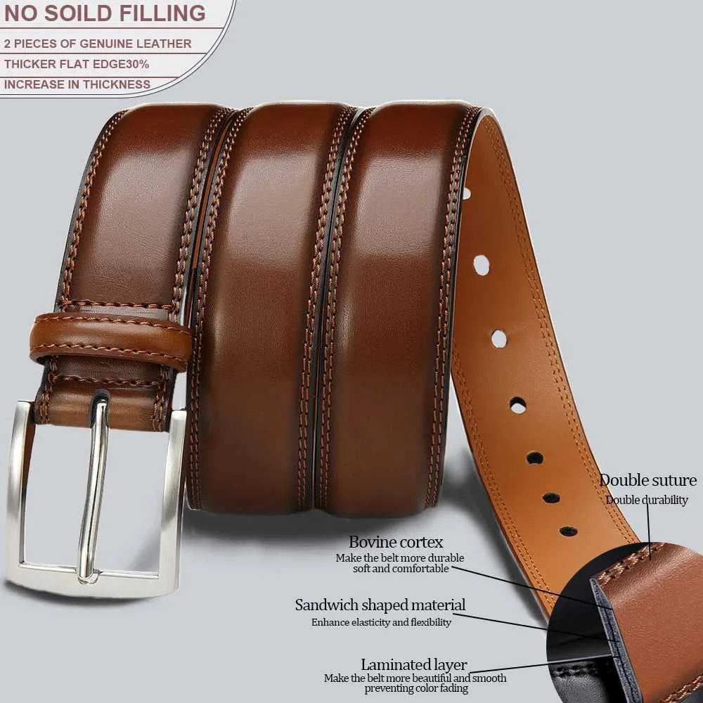 Men's Genuine Leather Dress Belt with Golden Pin Buckle Narrow Width for Daily Outfit from Dhgate Belts - price 16.88 Men's Genuine Leather Dress Belt with Golden Pin Buckle Narrow Width for Daily Outfit from Dhgate Belts - price 16.88