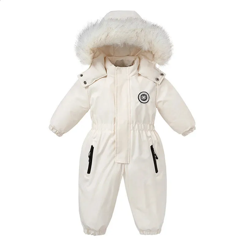 Baby Snowsuit: Winter Warm Padded Jumpsuit, Waterproof Outerwear