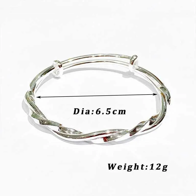 DHgate.com:Adjustable Silver Twist Braid Bangles for Women DHgate.com:Adjustable Silver Twist Braid Bangles for Women