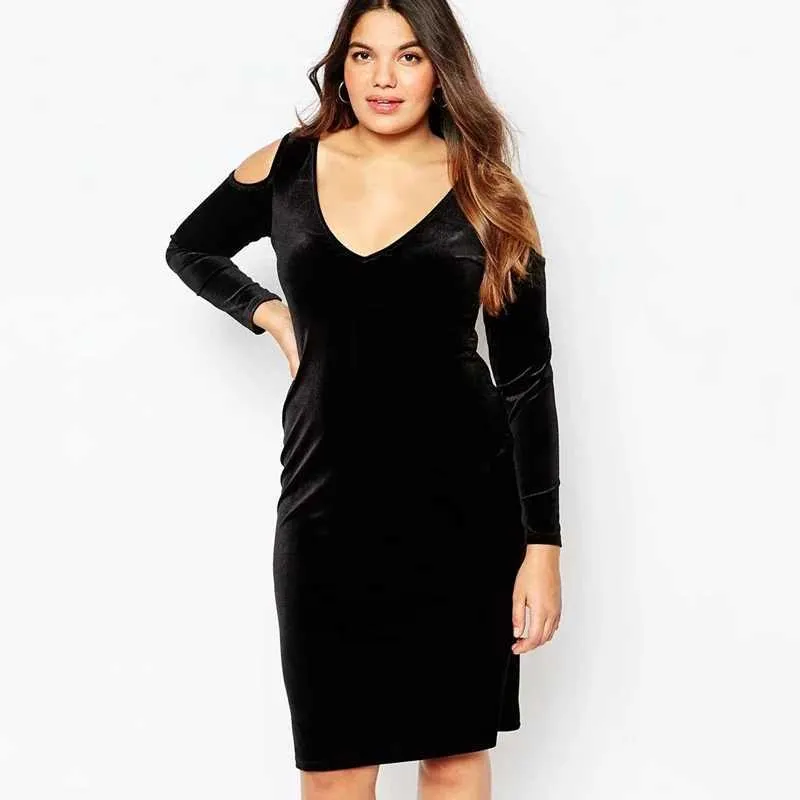 knee length plus size velvet dress Yours Women's Plus Size Black Velvet Bow Front Maxi Dress Size 10