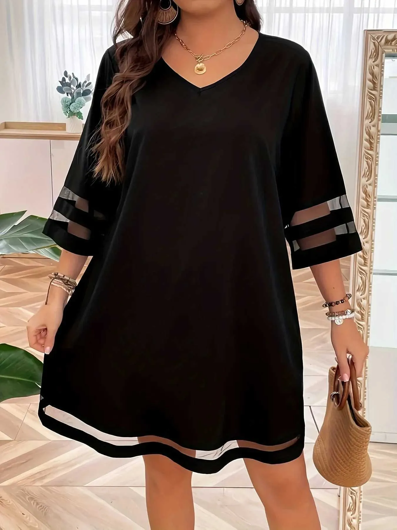 sachin and babi light blue dress Black Plus-Size Casual Dresses main image 0