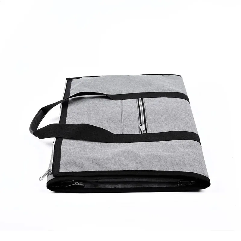 Kledingtassen voor reizen, 2-in-1 converteerbaar pak, reistas, plunjezak voor dames, stijlvolle draagtas met schouderriem en schoenenvak, Romig-wit, 30 x 55 x 29 cm, Elegant Klassiek