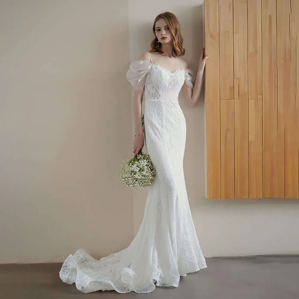 elegant fishtail wedding dress Navy Satin Off-Shoulder Draped Long Formal Dress main image 0