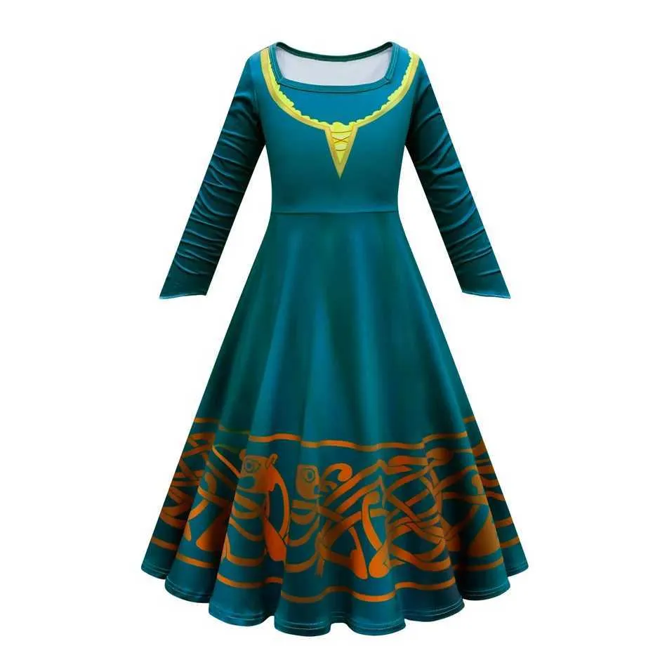 Movie Cosplay Brave Merida Costume for Girls Halloween Princess Dress Kids  Carnival Children Party Clothing from Dhgate Cosplay - price 30.19