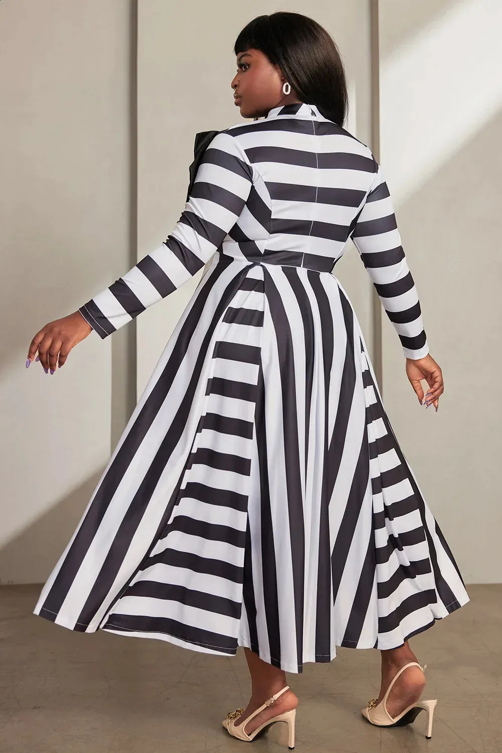 black and white semi formal dresses plus size Zapakasa Women Plus Size Black and White Satin Black Tie Dress with Slit  Mermaid Strapless Long Formal Dress main image 0