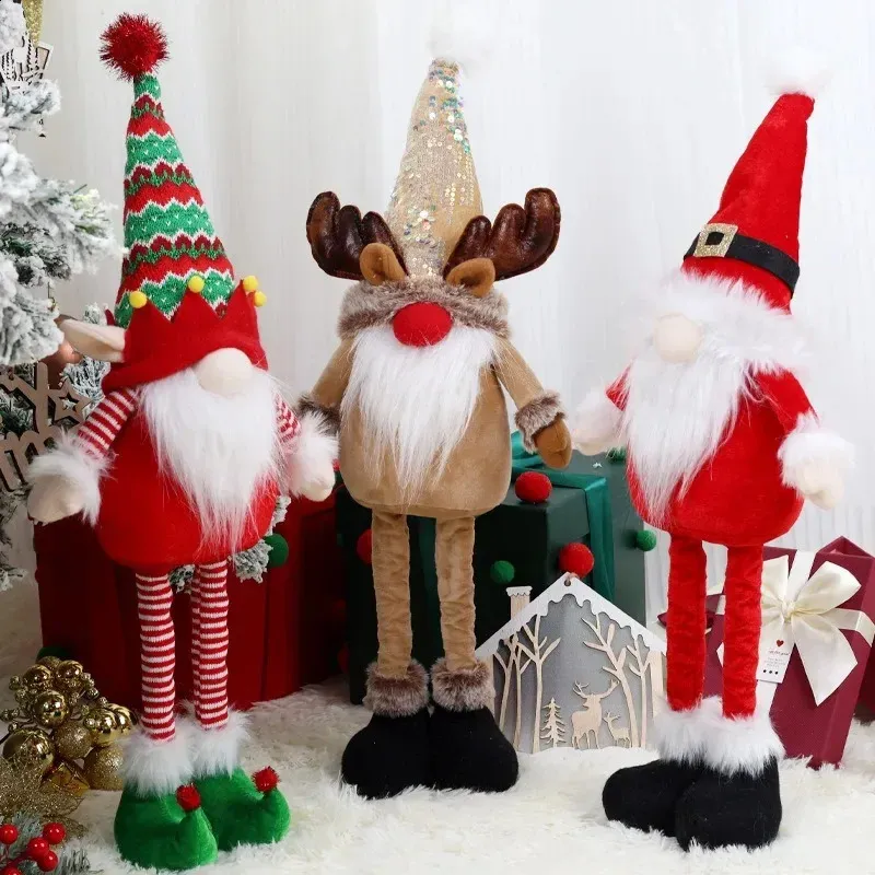 60cm Christmas Funny Telescope Faceless Doll Decoration Santa