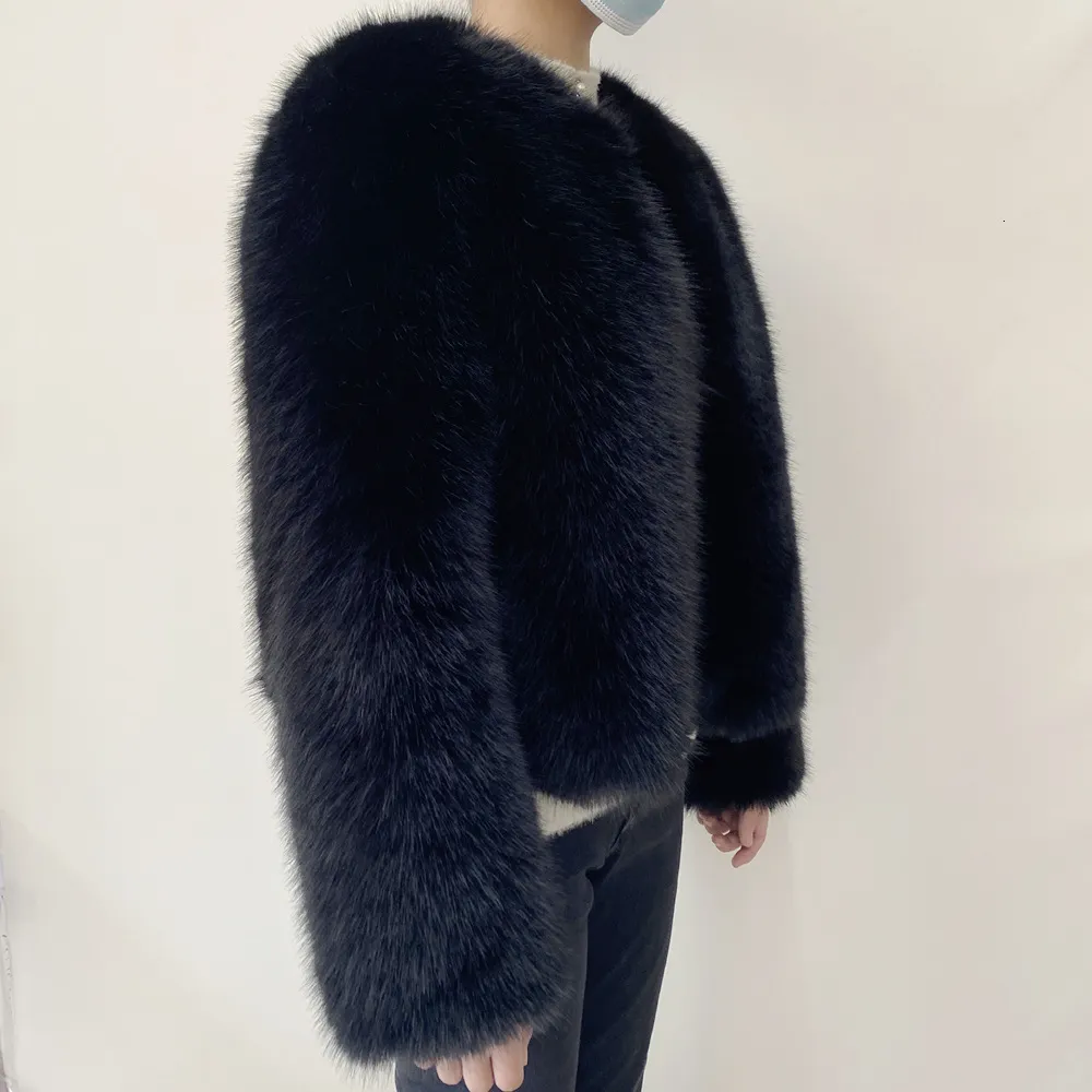 Optimized Product Title: Womens Fox Fur Short Style Casual