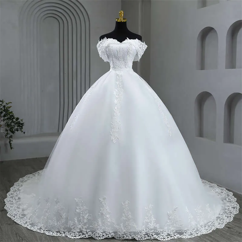 Vestidos De Novia Blancos De Talla Grande: Elegante Vestido De