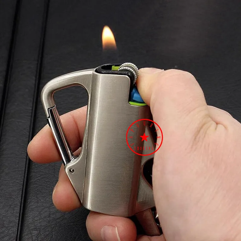 Metal Alloy Mini Lighter Casing Case Shell with Replaceable ED1 and  Carabiner Bottle Opener for Tobacco Cigarette Holder from Dhgate  Accessories