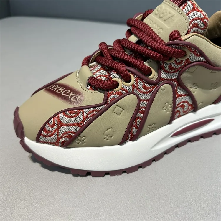 Men's white and red cheap shoes