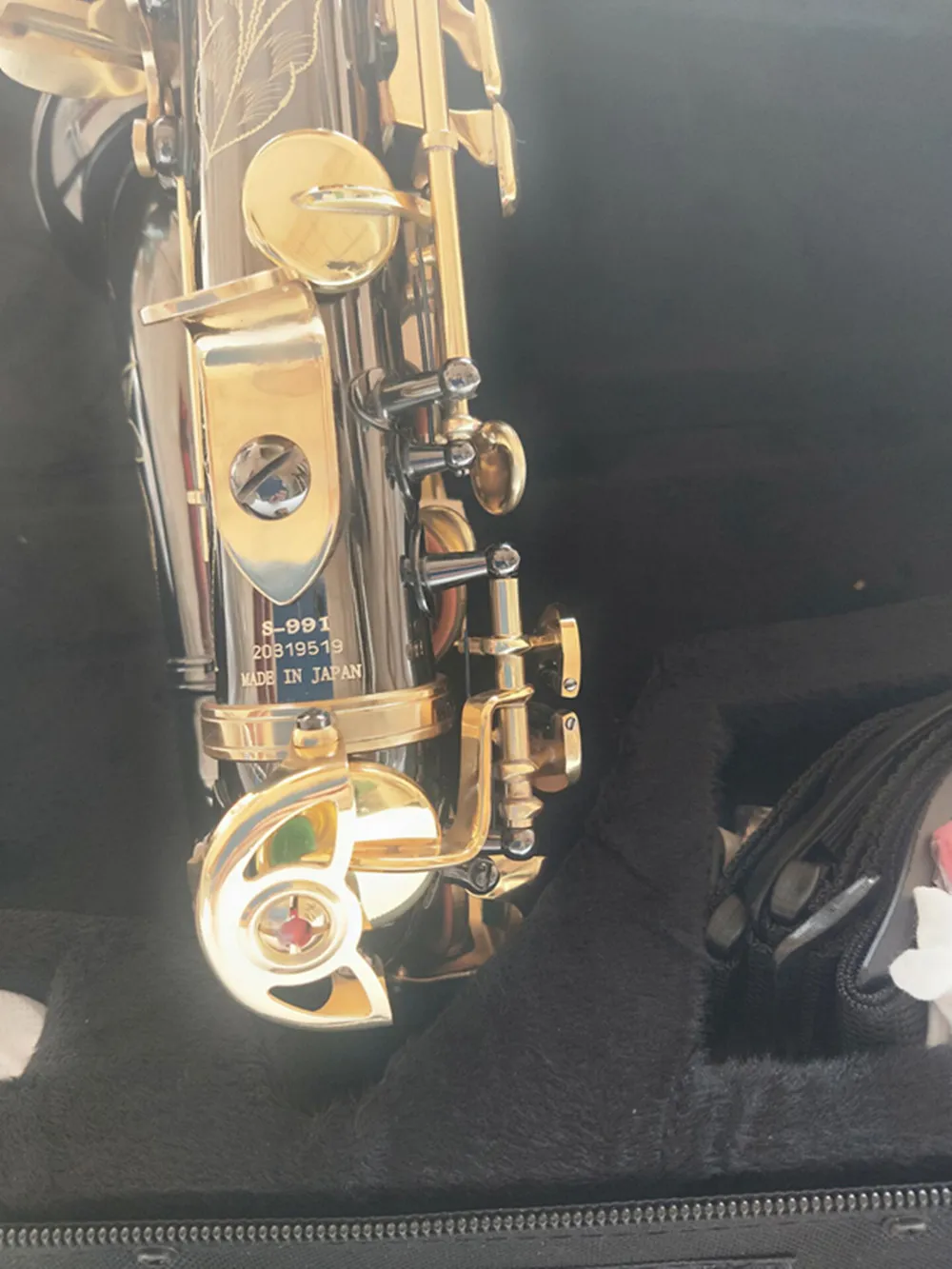 Curved Soprano Sax: Nickel-Plated Children's Saxophone with Enhanced ...