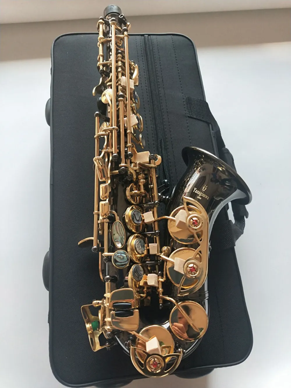 Curved Soprano Sax: Nickel-Plated Children's Saxophone with Enhanced ...