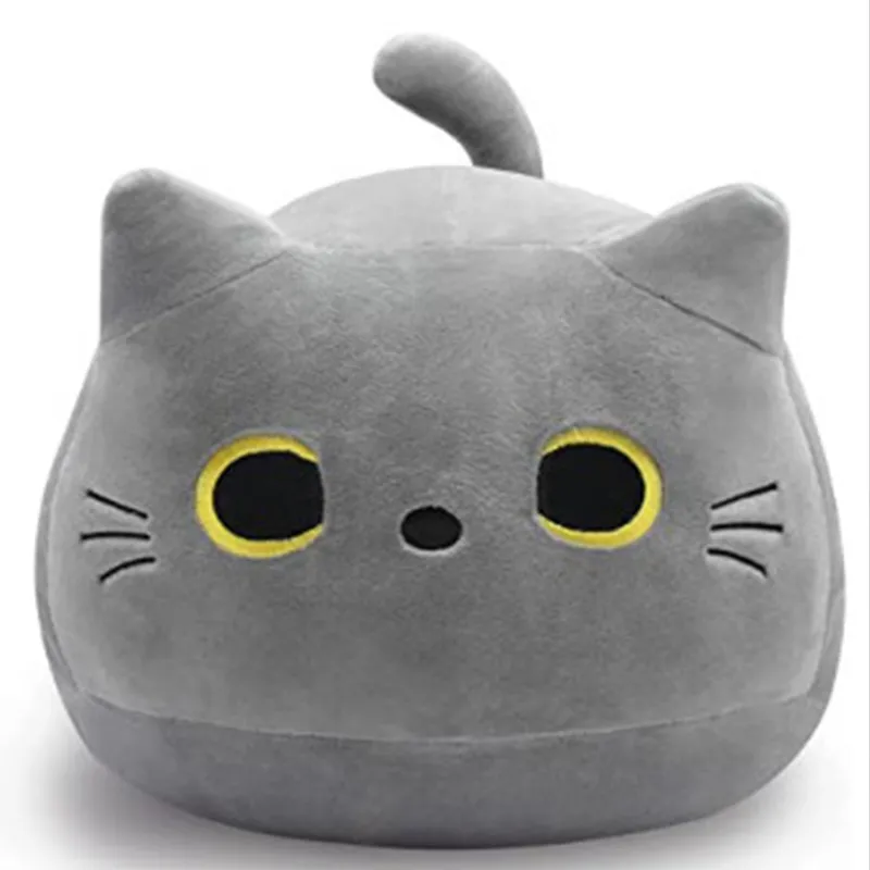 30cm Soft Black Cat weighted plush animals Adorable Stuffed Animal Pillow for Baby Sofa Cushion Home Decoration Kids Gifts