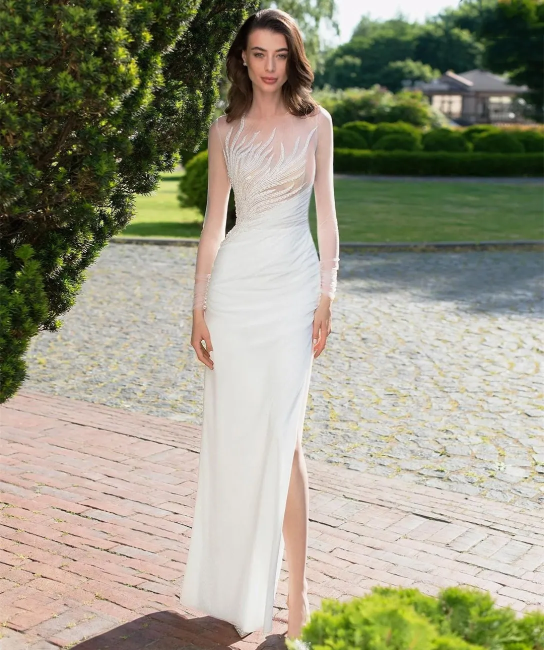 elegant dress gold Ashley Lauren 11488 Formal Dresses Gold 6 / Gold