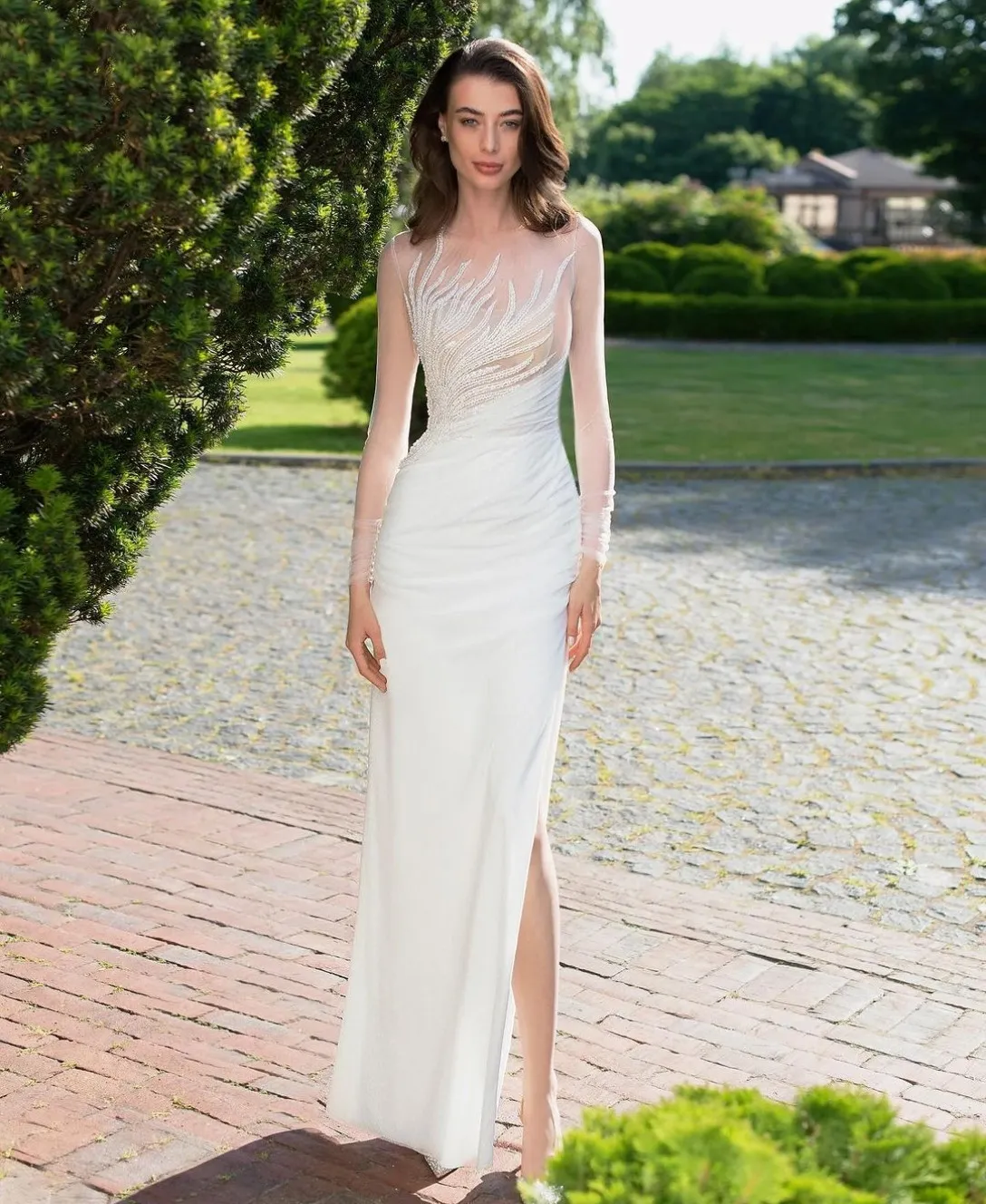 Elegant Ivory Crepe Wedding Dresses For Women ... From Dyy_dress88, $84.36 | DHgate.Com Elegant Ivory Crepe Wedding Dresses For Women ... From Dyy_dress88, $84.36 | DHgate.Com