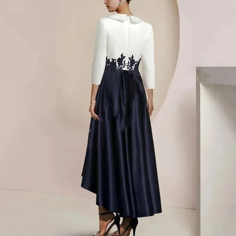 yellow black tie wedding guest dress Historically Inspired Bustier Midi Dress with Lace Trim in Gothic Black Velvet S main image 1