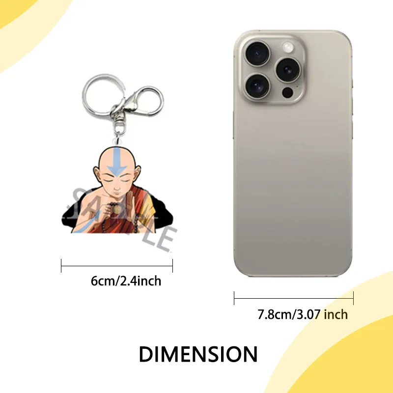 Avatar The Last Airbender Aang Key Chains: Creative Anime Ornaments ...