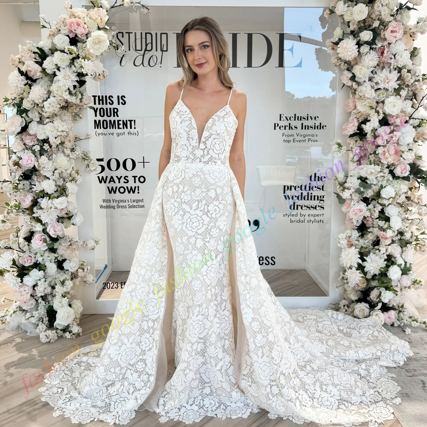Floral Lace Boho Wedding Dress, Sleeveless Sheath... From Fashion_google,  $270.63 | DHgate.Com