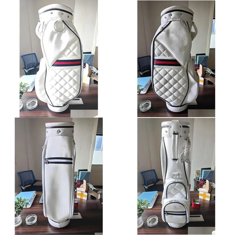 DHgate.com:Waterproof Lightweight PU Leather White Golf