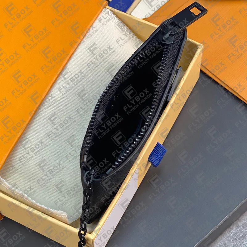 Key pouch cloth small bag Louis Vuitton Black in Cloth - 40229764