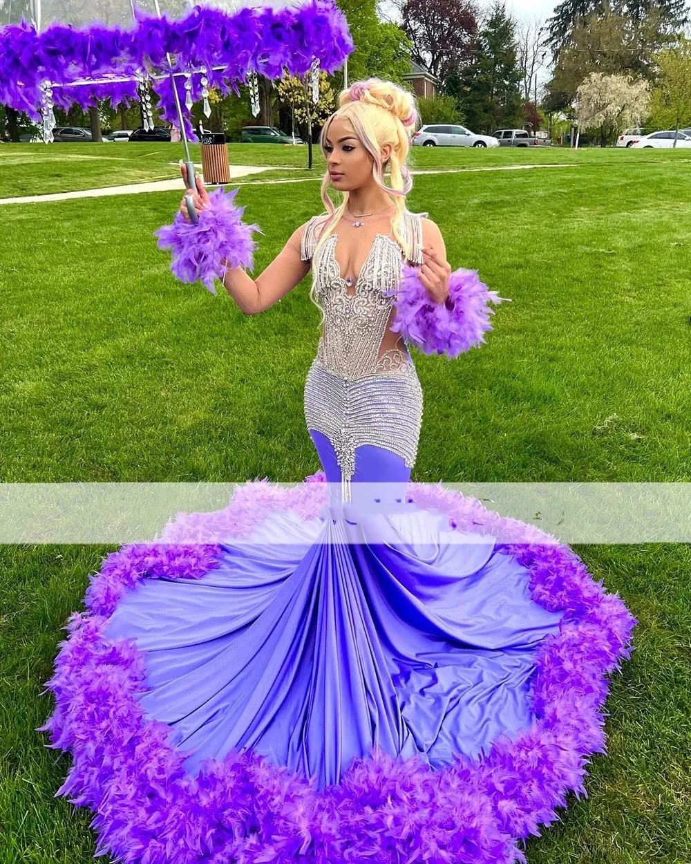 purple prom dresses 2024 KissProm Tulle Long A-Line Dress Off the Shoulder Evening Party Dress, Purple / 14 Elevate your prom night with the Ladivine CD340 Long Satin Slit Overskirt Prom Dress Wedtrend Women Sparkly Prom Dress