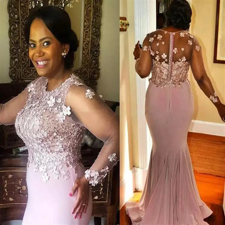 Robe Mere De La Mariee Rose Grande Taille Manches Longues Robe De Soiree Perlee Robes Mere De La Mariee Pour Mariage 282K 2021 De 284 32 DHgate