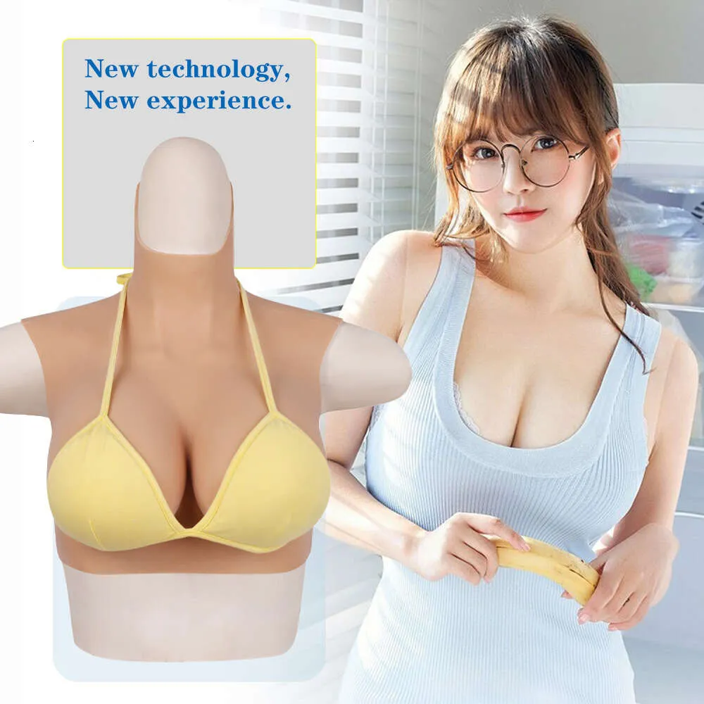 Costume Accessories Silicone Breast Big Tit No Oil Fake Boob Sexy Round for  Women Crossdresser Sissy Transvestite Cosplay 6th Huge Chest