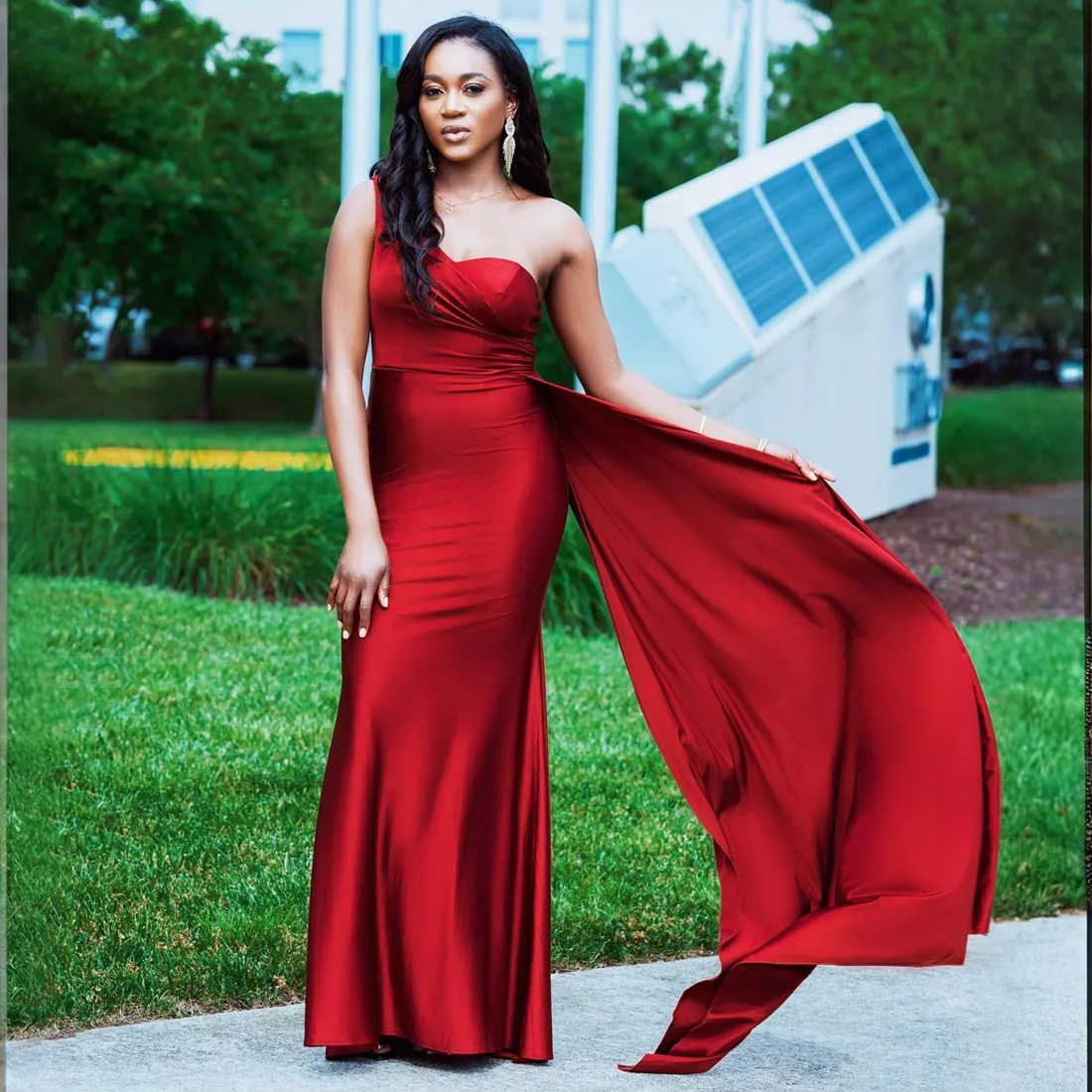 South African Red Junior Bridesmaid Mermaid Elastic... From 72,19  | DHgate