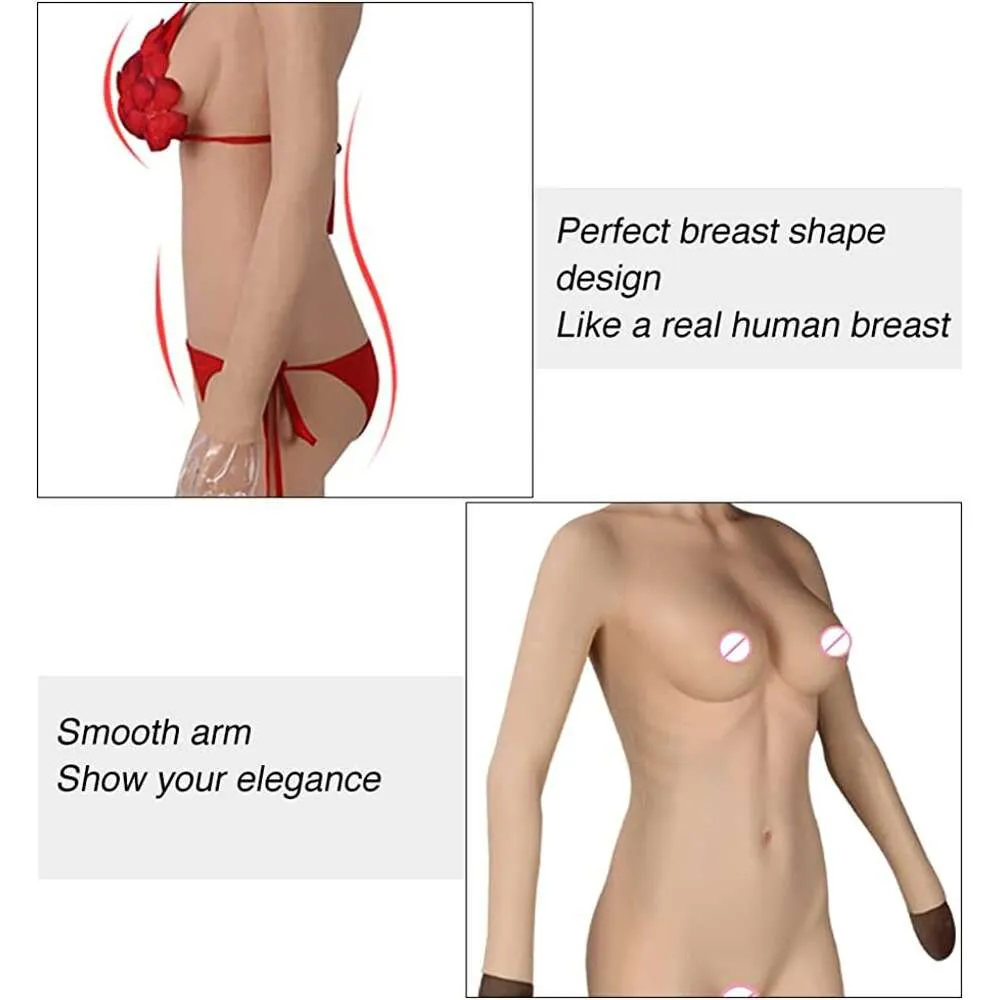 Costume Accessories Silicone Bodysuit Transgender Realistic Breast