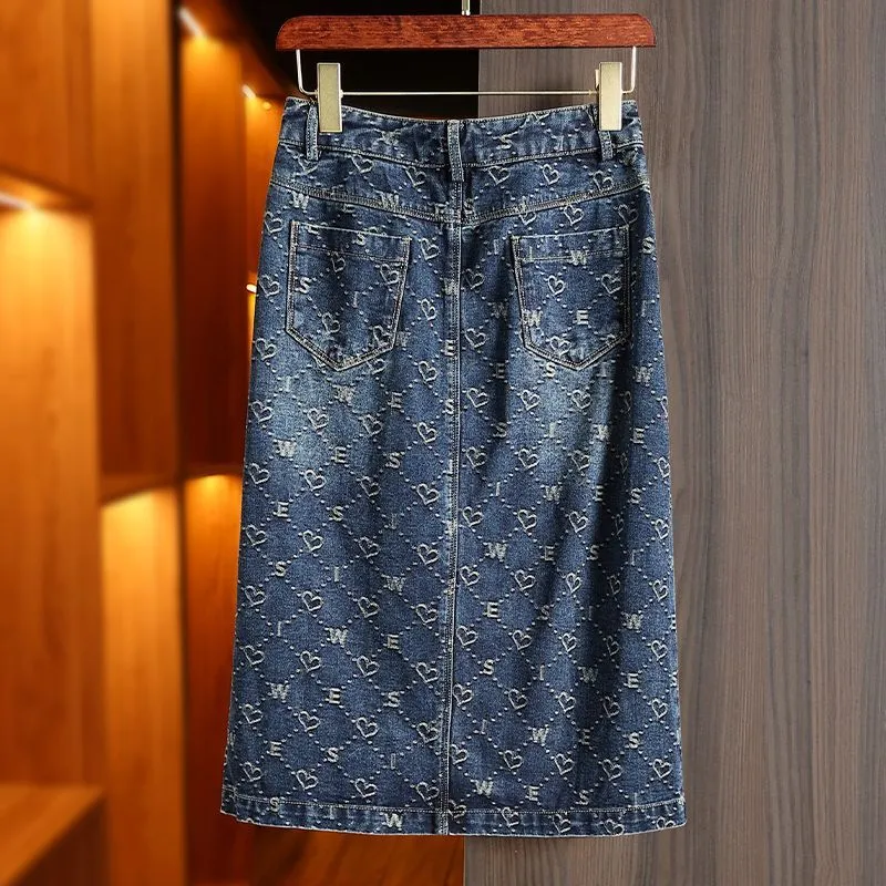Jag denim midi skirt online