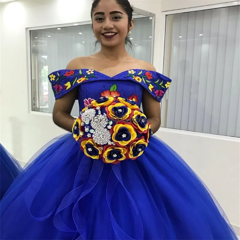 traditional mexican formal dress IDOPIP Women Mexican Dress Off Shoulder Floral Embroidered Long Maxi Dress Traditional Fiesta Dresses