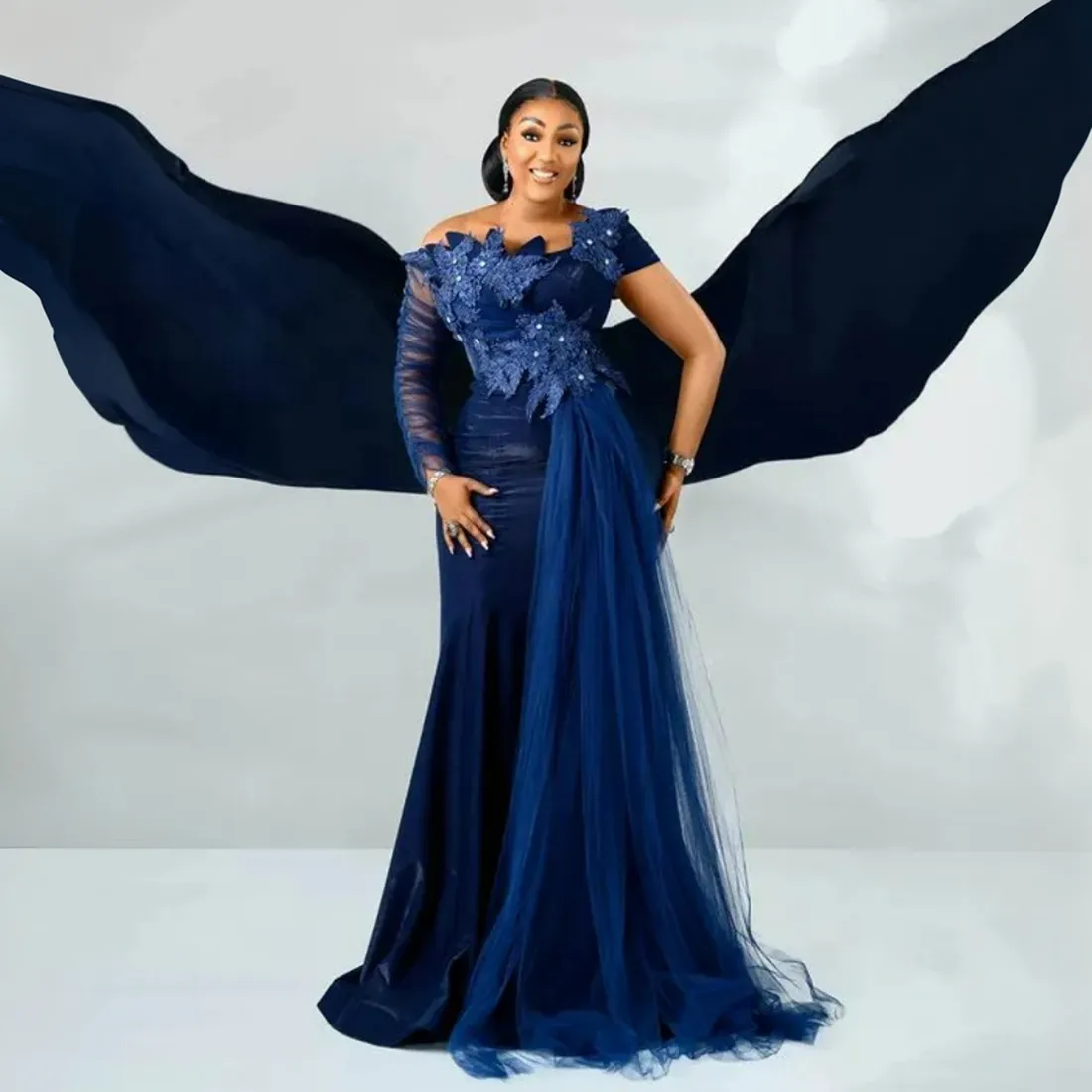 Navy blue mob dresses hotsell