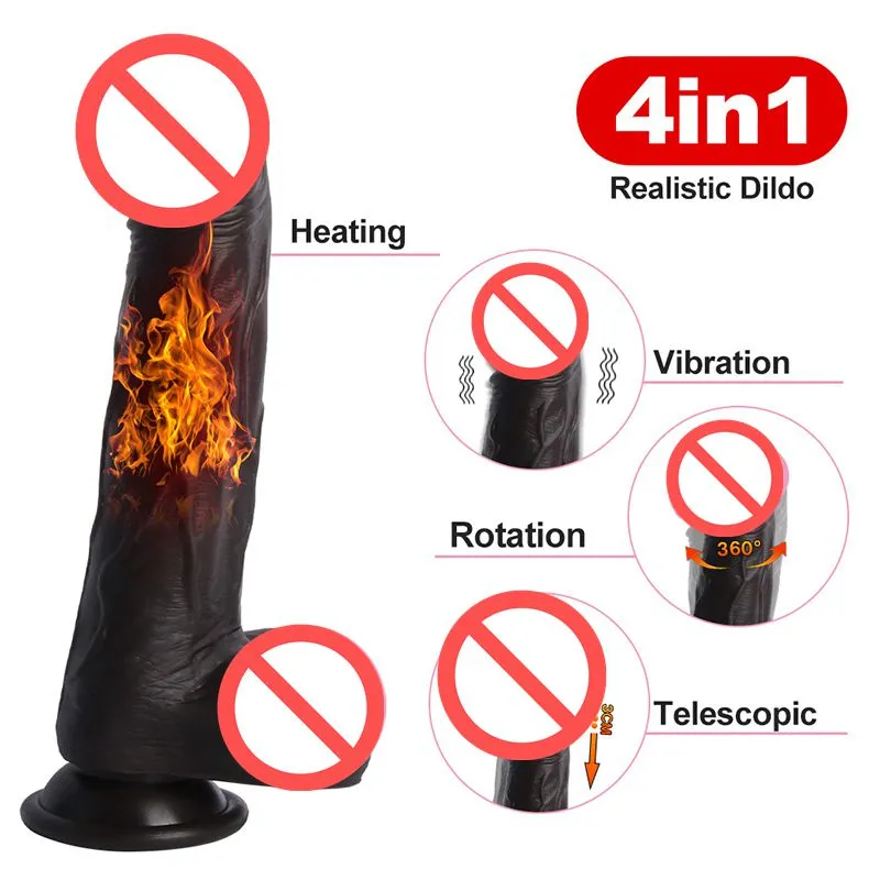 black cock vibrator Ganbori Niki Vibrating Penis Dildo