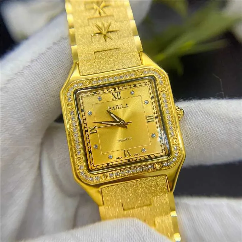 24K Gold Square Watch For Men And Women Square Large Dial Retro European Style Crystal Accent Unisex Design From Joseph store 40.06 DHgate.Com