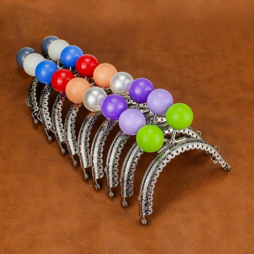 Save Big on Bulk Purse Metal Frame Kiss Clasp Candy Bead Bracelets  Semicircle Embossing Lace Silver Metal Purse Frame Kiss Lock Clasp (10 Pcs)  DIY Bag