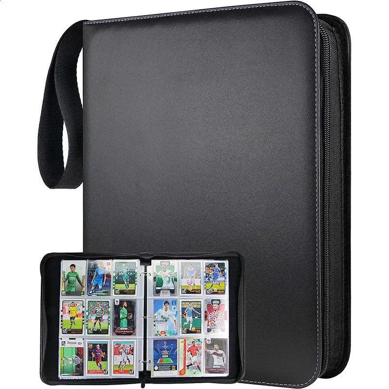 trading card binder nearby Amazon.com: Football Card Binder 900 Pockets, Trading Card Binder Holder  with 50 Removable Sleeves Fits 900 Sport Cards, Football Card Gifts  Collector Album with Zipper Storage Display Case : Toys & Games
